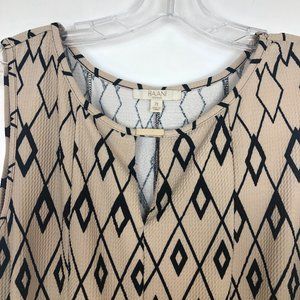 Fit & Flare 2X Dress Stretch Sleeveless Keyhole Neck Haani  box 2